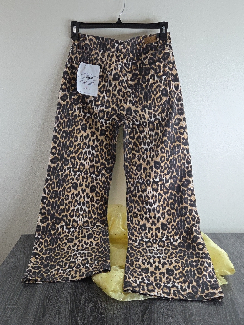 GAMMA RAY Sz 11/30 Leopard Print Wide-Leg Womens Pants Brown Black White NWT$48 - Picture 5 of 16